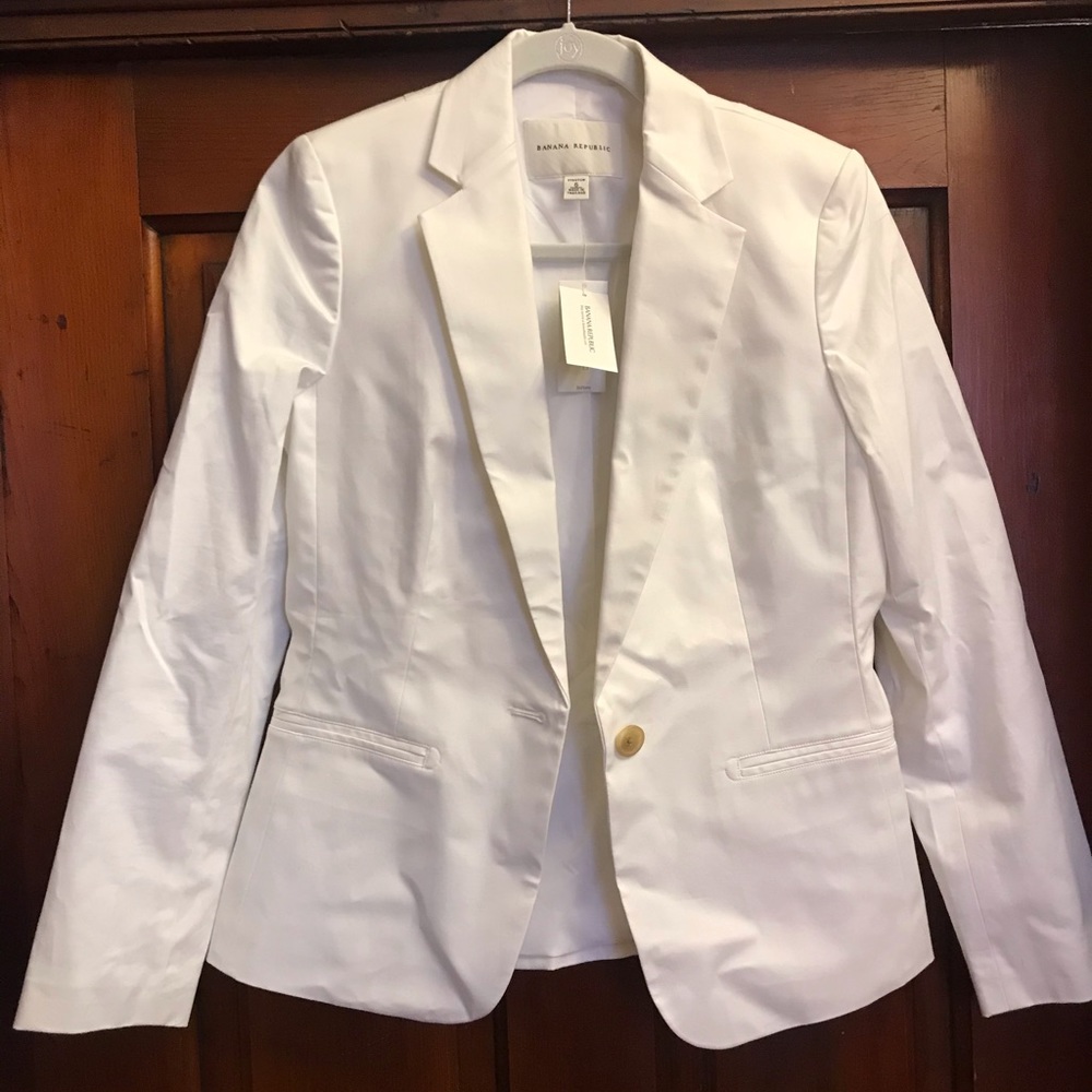 NWT Banana Republic White Blazer